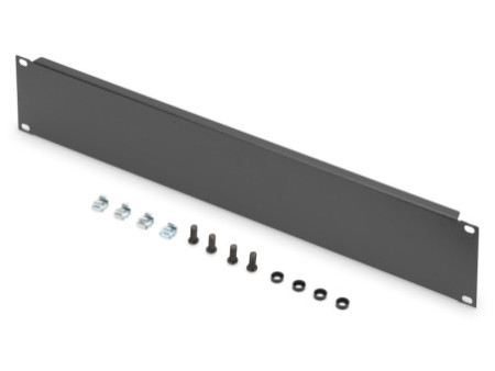DIGITUS plaque de recouvrement 19', 2 U, (RAL 9005), noir