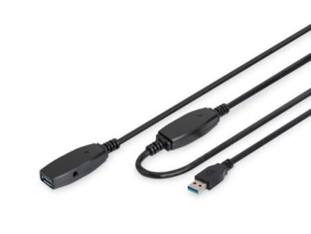 DIGITUS Câble de rallonge actif USB 3.0, 15,0 m