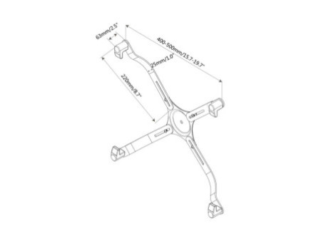 DIGITUS Adaptateur VESA, pour écrans 43,18 - 76,2 cm