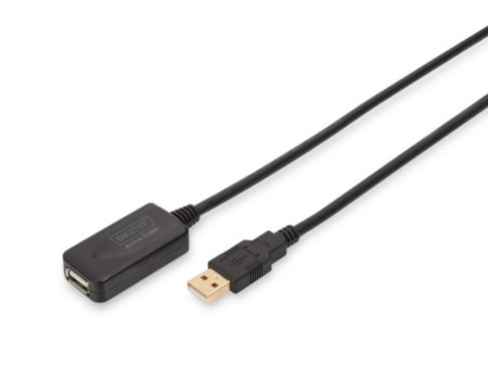 DIGITUS Câble rallonge USB 2.0 haute qualité, 5,0 m