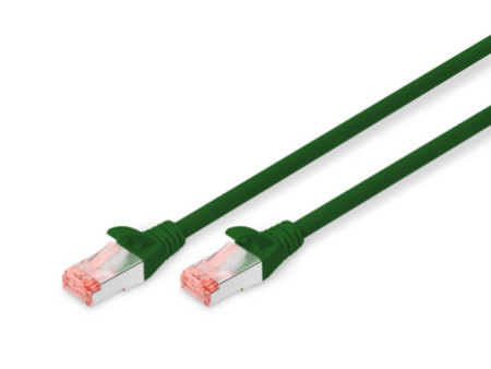 DIGITUS Câble de brassage, Cat. 6, S/FTP, 5,0 m, vert