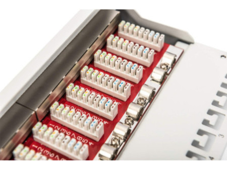 DIGITUS Panneau de brassage 10' Cat.6A, blindé, 12 ports, 1U