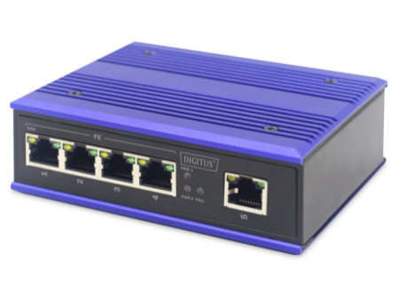 DIGITUS Commutateur industriel Fast Ethernet, 5 ports