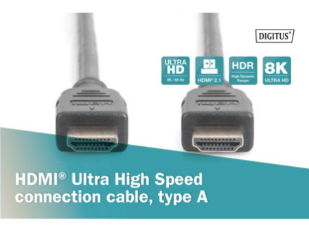 DIGITUS Câble de raccordement Ultra High Speed HDMI, 3,0 m