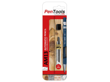 Pentel Porte-mines AM13, épaisseur mine: 1,3 mm, bleu foncé