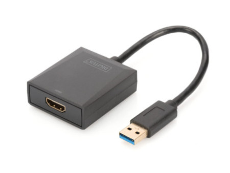 DIGITUS Adpatateur vidéo USB 3.0 - HDMI, noir