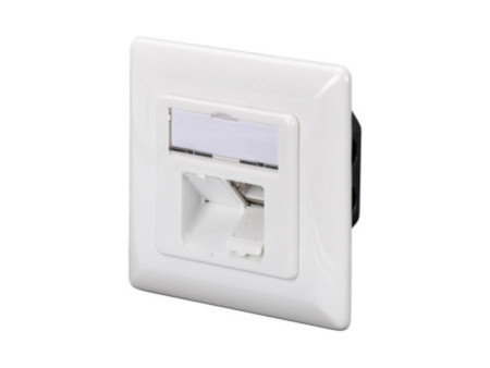 DIGITUS Boîte de connexion cat 6.A (profond), 2 x RJ45,