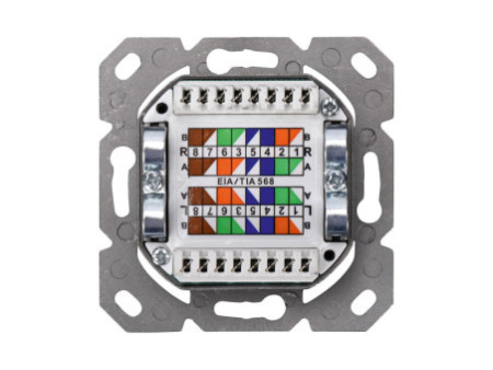 DIGITUS Boîte de connexion cat 6.A (profond), 2 x RJ45,