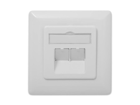 DIGITUS Boîte de connexion cat 6.A (profond), 2 x RJ45,