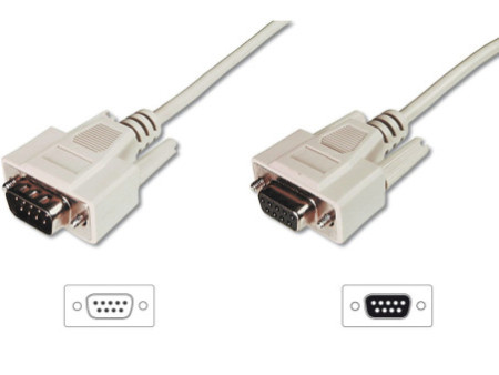 DIGITUS câble Sub-D à 9 broches, mâle - femelle, 2 m