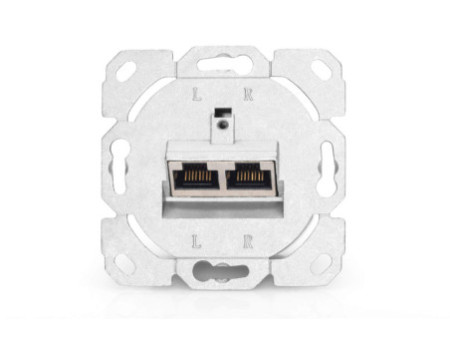 DIGITUS Boîte de connexion cat 6.A (profond), 2 x RJ45,