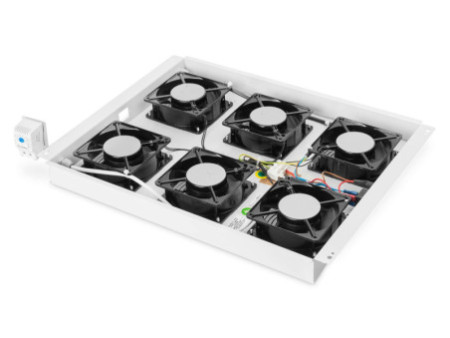 DIGITUS Unité de ventilation de toit, 6 ventilateurs, gris