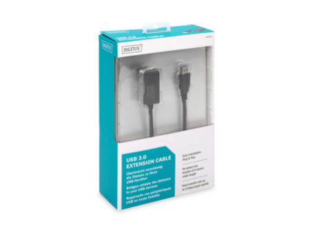 DIGITUS Câble de rallonge actif USB 3.0, 5,0 m