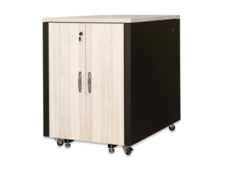 DIGITUS Baie réseau 19' SOUNDproof, 17 UH, érable