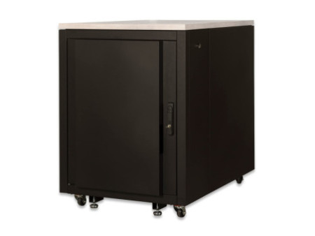 DIGITUS Baie réseau 19' SOUNDproof, 17 UH, érable