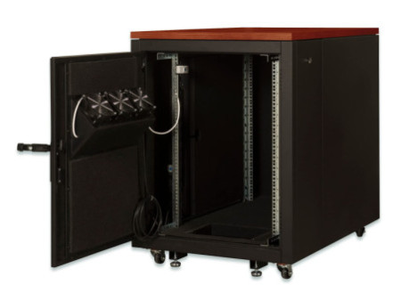 DIGITUS baie réseau 19' SOUNDproof, 17 U, cerise,
