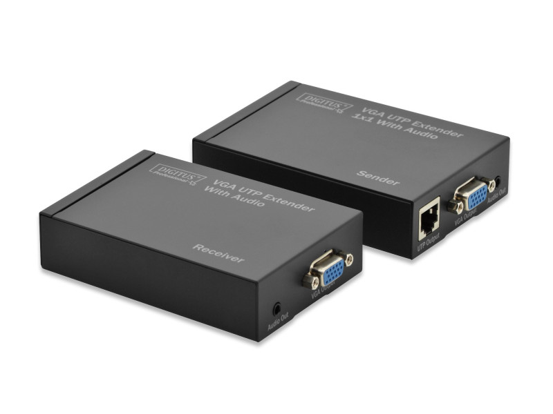 DIGITUS kit extenseur VGA-UTP via cat.5, portée: 300 m,