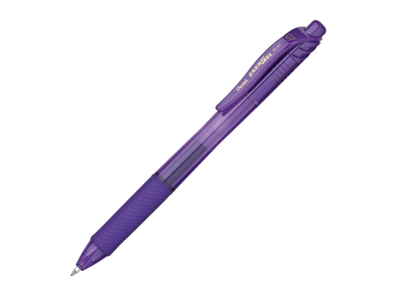 Pentel Stylo roller à encre gel EnerGel-X BL107, violet