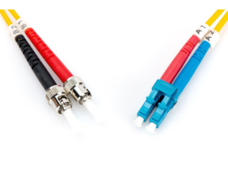 DIGITUS Câble Patch à fibres optiques, LC-Duplex - 2 x ST
