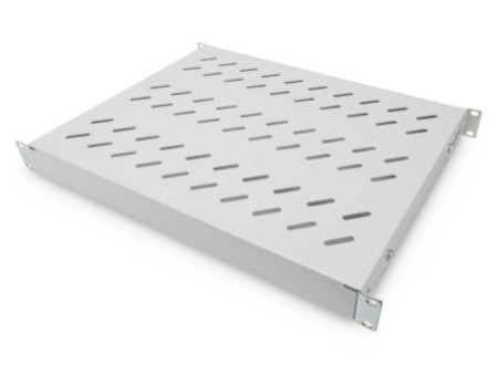 DIGITUS étagère 19', 1U, profondeur:350 mm, gris clair