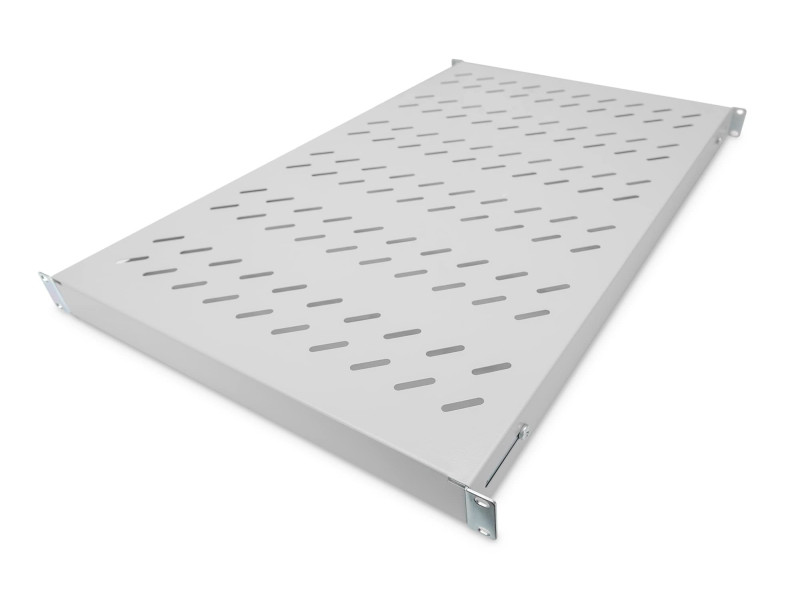 DIGITUS étagère 19', 1 U, Profondeur: 700 mm gris clair