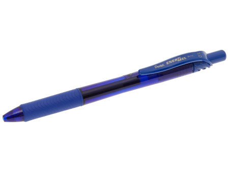 Pentel Stylo roller à encre gel EnerGel-X BL110, bleu