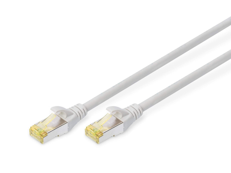 DIGITUS Câble de brassage Cat.6A, S/FTP, 1,0 m, gris