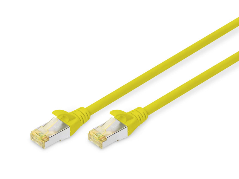 DIGITUS Câble de brassage Cat.6A, S/FTP, 2,0 m, jaune