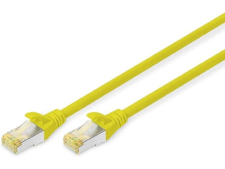 DIGITUS Câble de brassage Cat.6A, S/FTP, 10,0 m, jaune