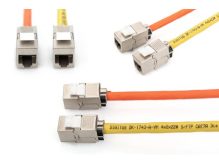 DIGITUS Module Keystone cat. 6A, blindé, gris