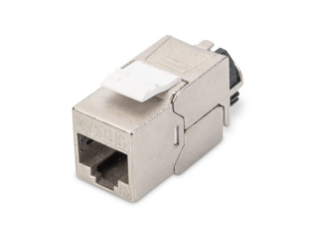 DIGITUS Module Keystone cat. 6A, blindé, gris