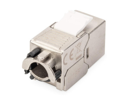 DIGITUS Module Keystone cat. 6A, blindé, gris
