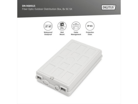 DIGITUS Boîte d'épissure fibres optiques OUTDOOR, pour 16