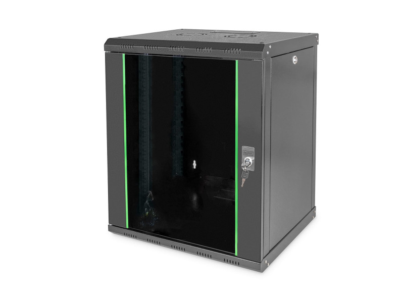 DIGITUS Coffret mural 19' Unique Line, 12 U, noir