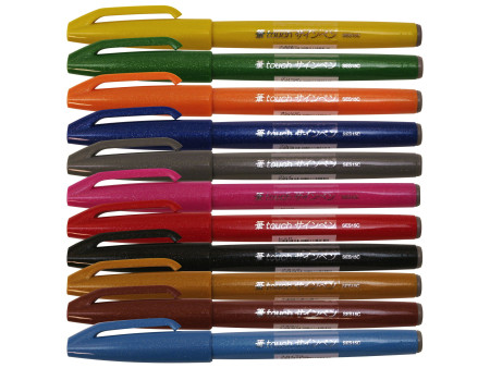 PentelArts Stylo feutre Brush Sign Pen SES 15, vert