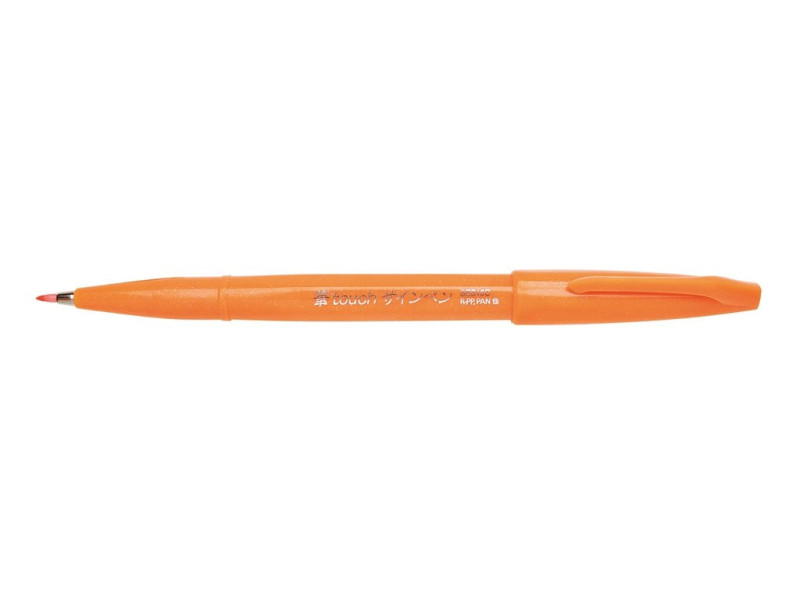 PentelArts Stylo feutre Brush Sign Pen SES 15, orange