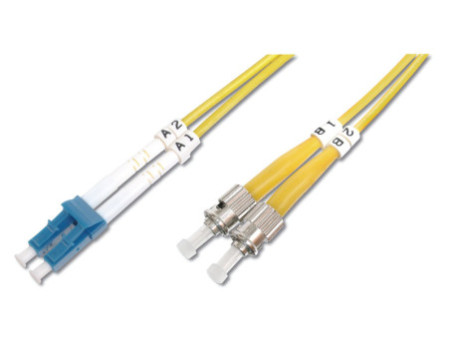 DIGITUS Câble Patch à fibres optiques, LC-Duplex - 2 x ST