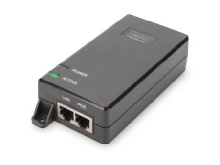 DIGITUS Injecteur PoE+, 802.3at, 30 watts, tension de sortie