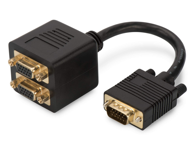 DIGITUS Câble répartiteur 15 broches Sub-D en Y