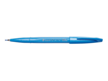 PentelArts Stylo feutre Brush Sign Pen SES 15, bleu clair