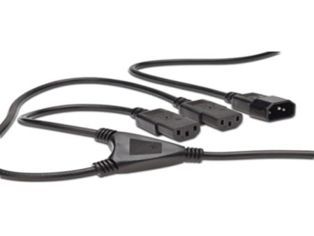 DIGITUS Câble d'alimentation en Y, 1,7 m, fiche C14