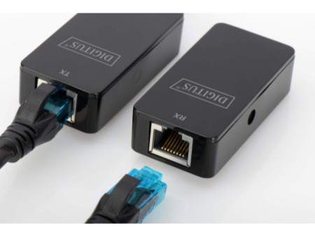 DIGITUS Kit extenseur USB 2.0, adapté pour PoE, noir