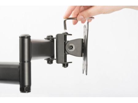 DIGITUS Support double écran universel, fixation par serrage