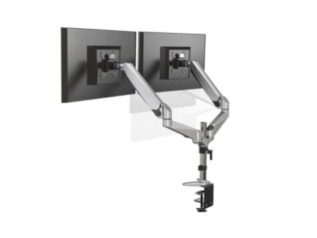 DIGITUS Support double écran LCD/LED, avec pince