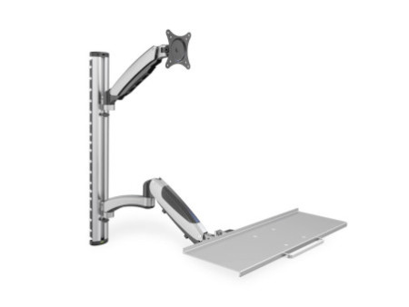 DIGITUS Support pour écran LCD/LED, avec porte-clavier