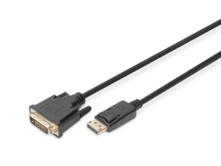 DIGITUS Câble adaptateur, DisplayPort - DVI-D, 2,0 m, noir