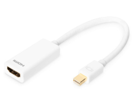DIGITUS Câble adaptateur, DisplayPort Mini - HDMI Type A,