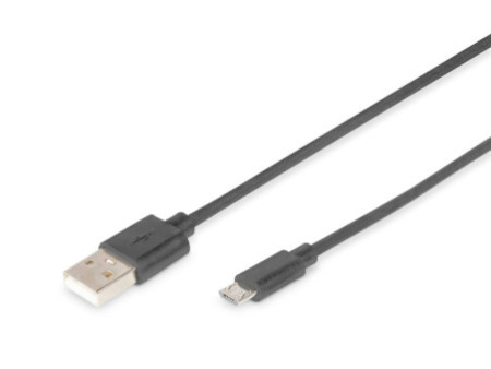 DIGITUS Câble de connexion USB 2.0, USB-A-micro USB-B, 1,8 m