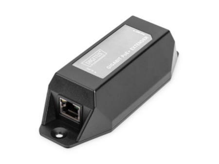 DIGITUS Gigabit PoE + Extender, 100 m, couleur: noir
