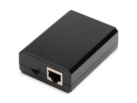 DIGITUS Répartiteur PoE+ Gigabit, RJ45 - RJ45, 24W, noir